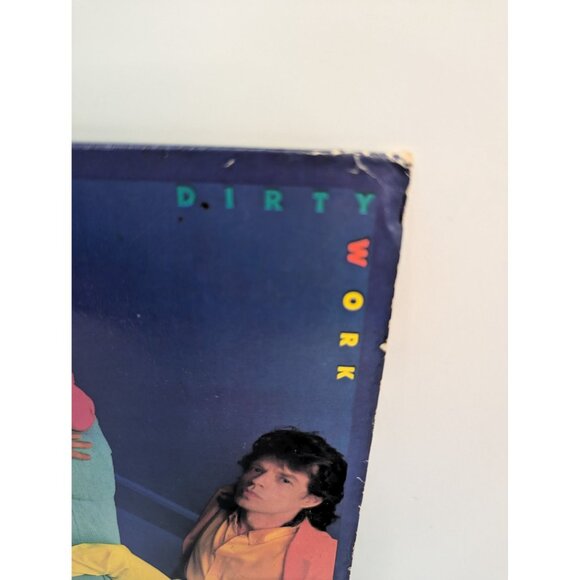 Rolling Stones Dirty Work OC 40250 Vinyl LP Record Columbia Records 1986 - Picture 3 of 9